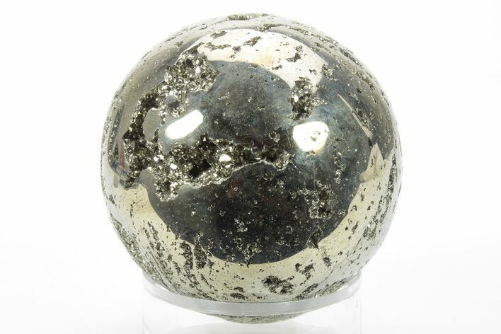 Polished Pyrite Sphere - Peru #228373